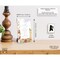 5oth Anniversary Wood Plaque with Easel and Hook Wall Tabletop Art - 6 inches x 9 inches